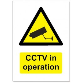 CCTV self adhesive sign